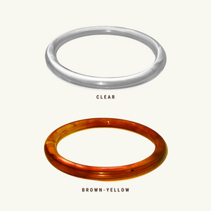 Clear Resin Bangle Bracelet