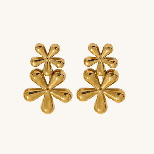 FLOWER STATEMENT EARRING