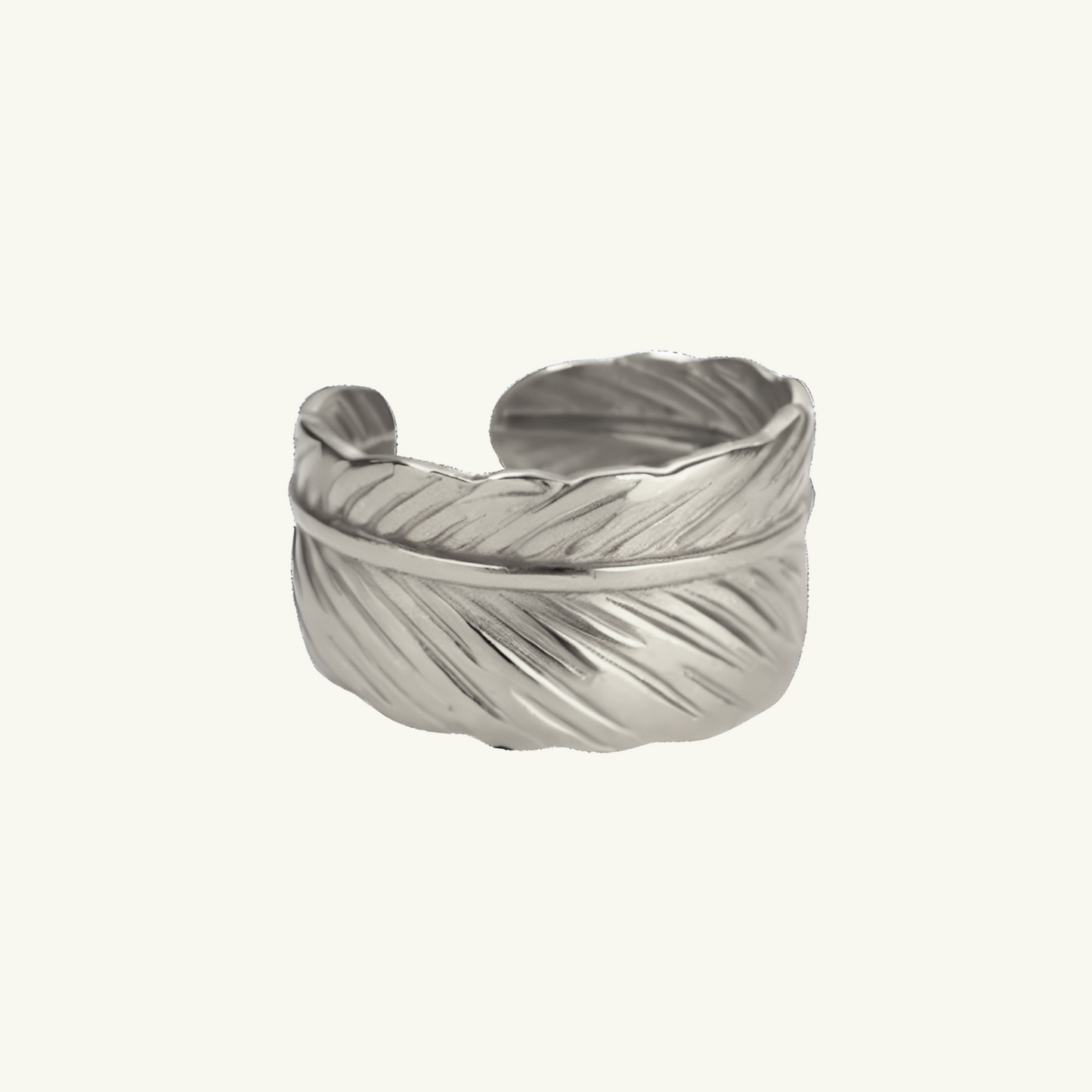 WRAPPED FEATHER RING