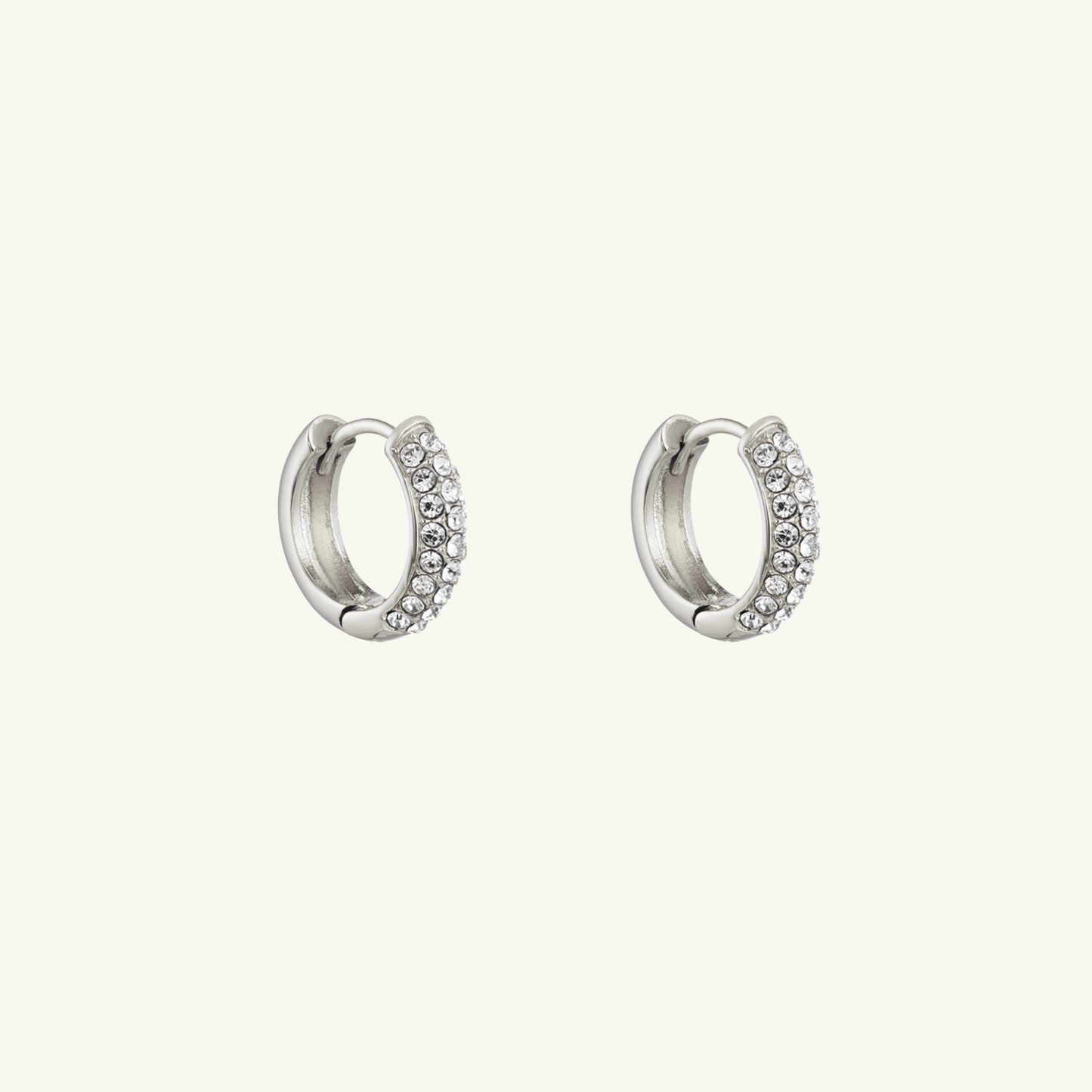 SHINY CHUNKY HOOP EARRING GIFTSET | ZILVER