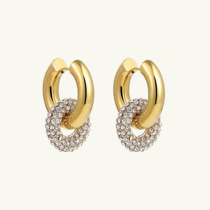 SHINY DOUBLE HOOP EARRING GIFTSET | GOLD