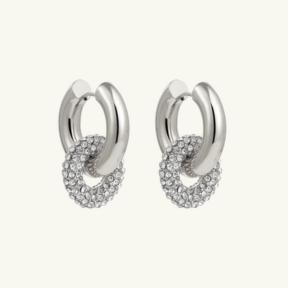 SHINY DOUBLE HOOP EARRING GIFTSET | SILVER