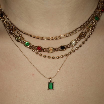 BEJEWELED CHAIN NECKLACE