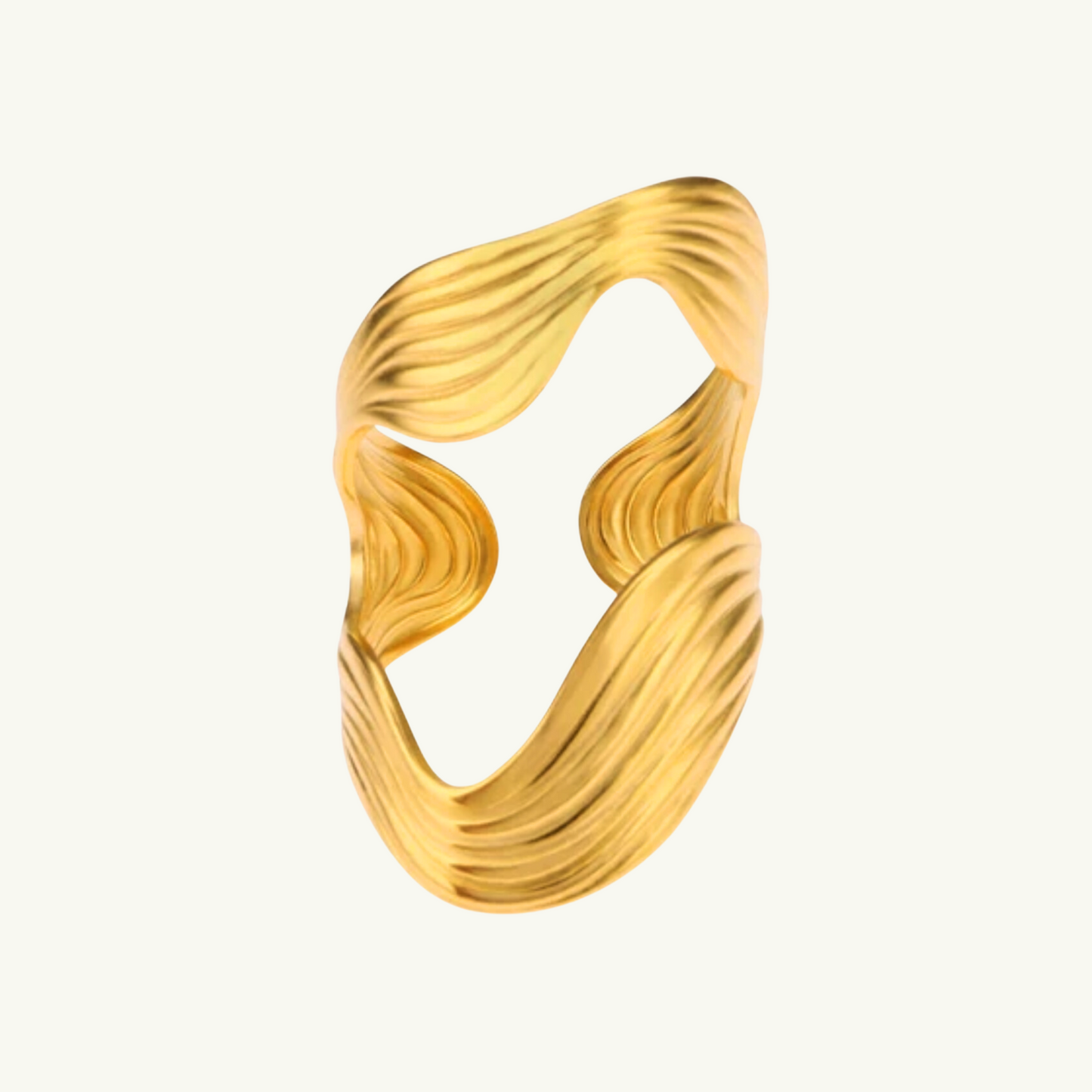 WAVY RETRO RING