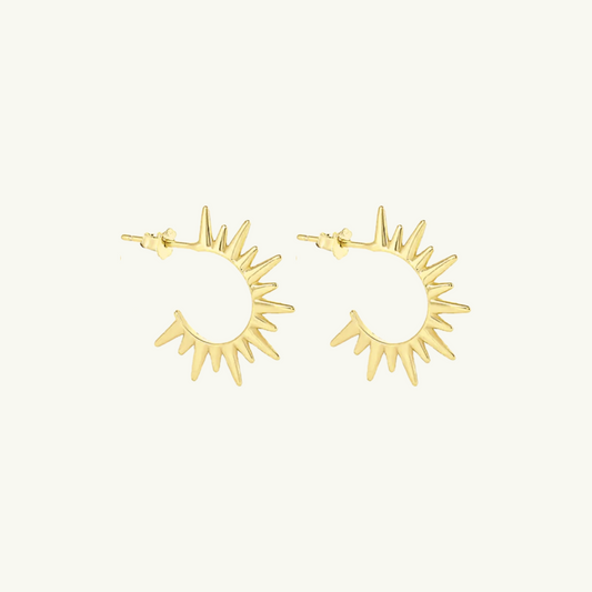 SPIKE HOOP EARRING