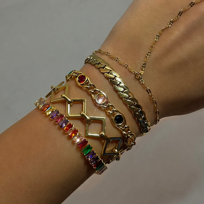 COLORED GEMS BRACELET