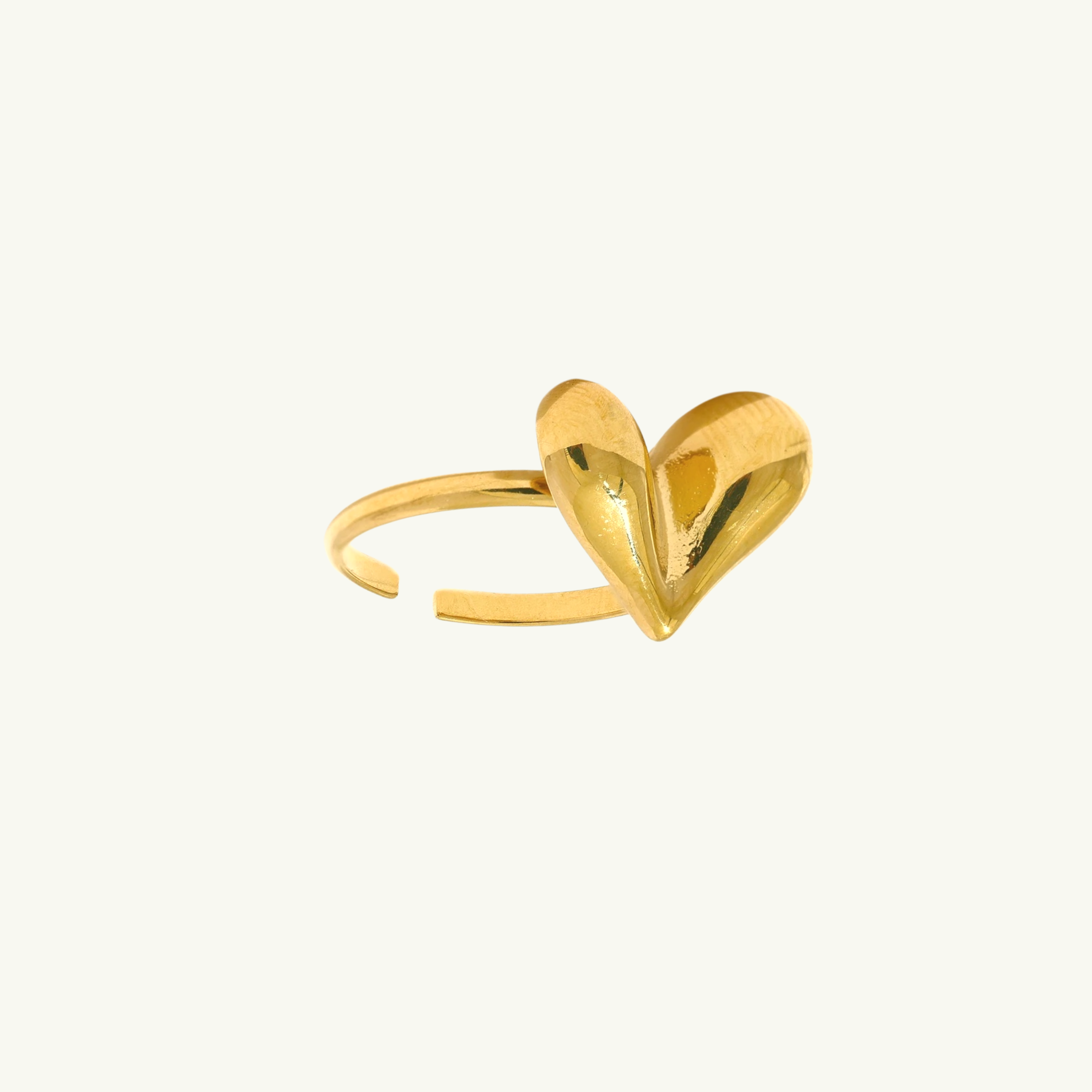 Plain Heart Design Gold Ring 01-13 - SPE Gold,Chennai