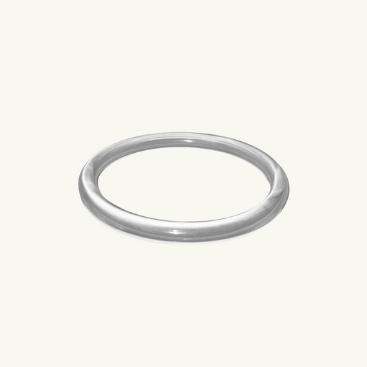 RESIN BANGLE BRACELET | CLEAR