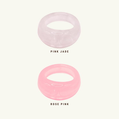 CHUNKY RESIN RING | PINK