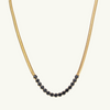 Shiny Black Snake Necklace