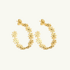 Flower Statement Hoop Earring