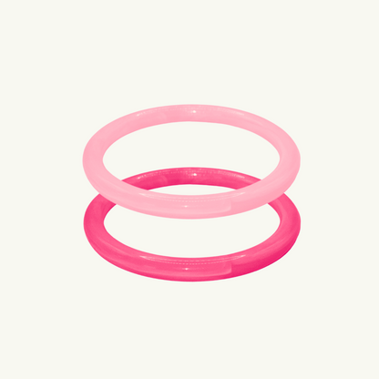 RESIN BANGLE BRACELET | PINK