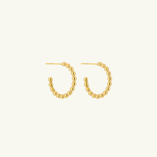 Dotted Hoop Earring