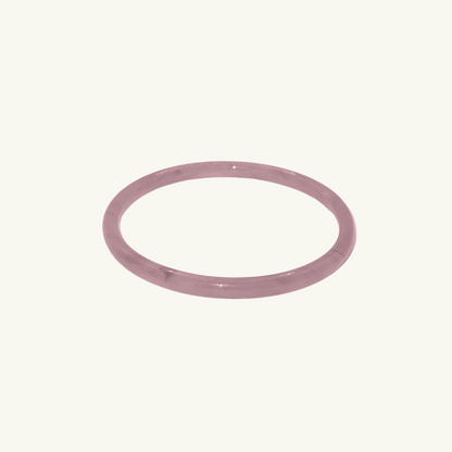 JADE GLASS BANGLE BRACELET | PURPLE