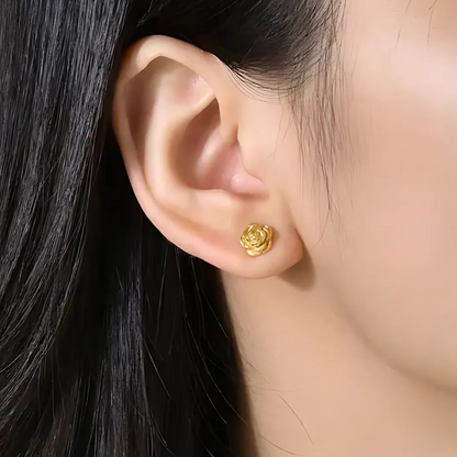 ROSE STUD EARRING