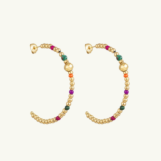 BEADS STATEMENT EARRING