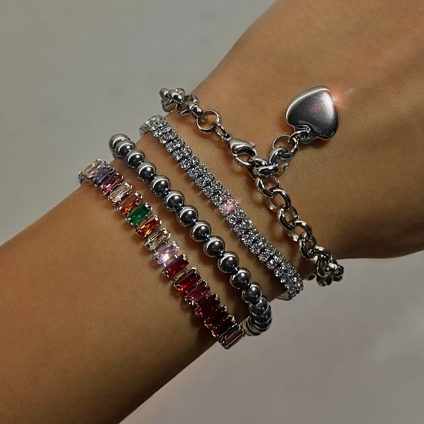 COLORED GEMS BRACELET