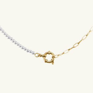 Pearl Linked Chain Necklace