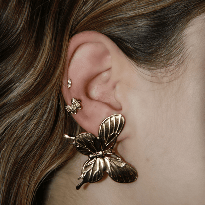 BUTTERFLY STATEMENT EARRING