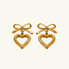 Bow Heart Earring