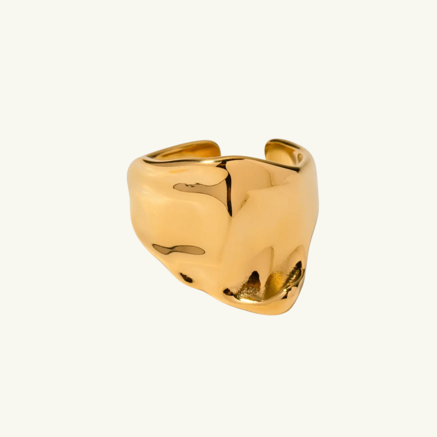 CHUNKY CREASED RING