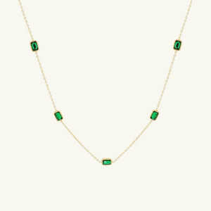 Classic Green Gems Necklace