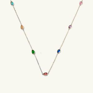 Colored Drops Necklace