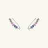 Colored Gems Climber Earring