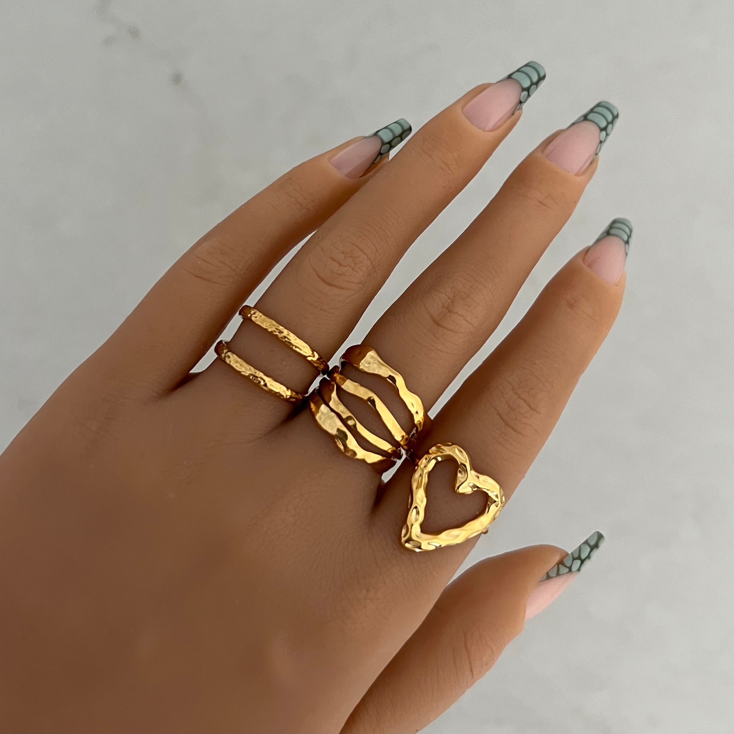 Liquid Heart Ring