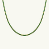 Green Tennis Necklace