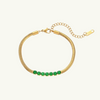 Shiny Green Snake Bracelet