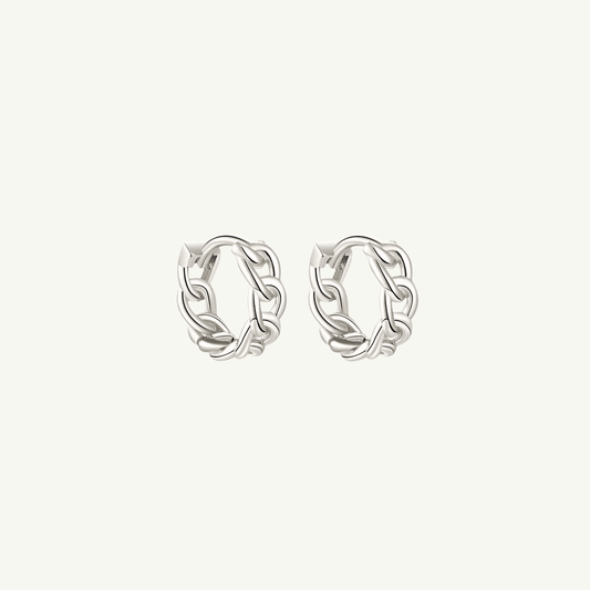 CHAIN HOOP EARRING