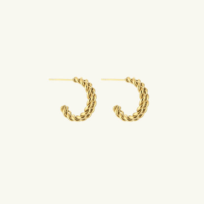 DOUBLE TWISTED HOOP EARRING