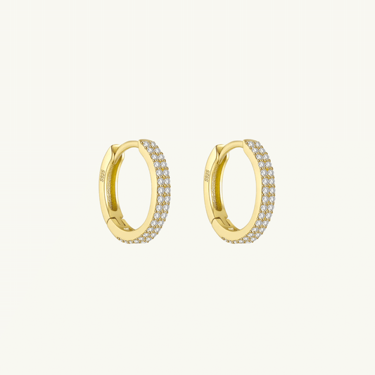 DOUBLE SHINY HOOP EARRING