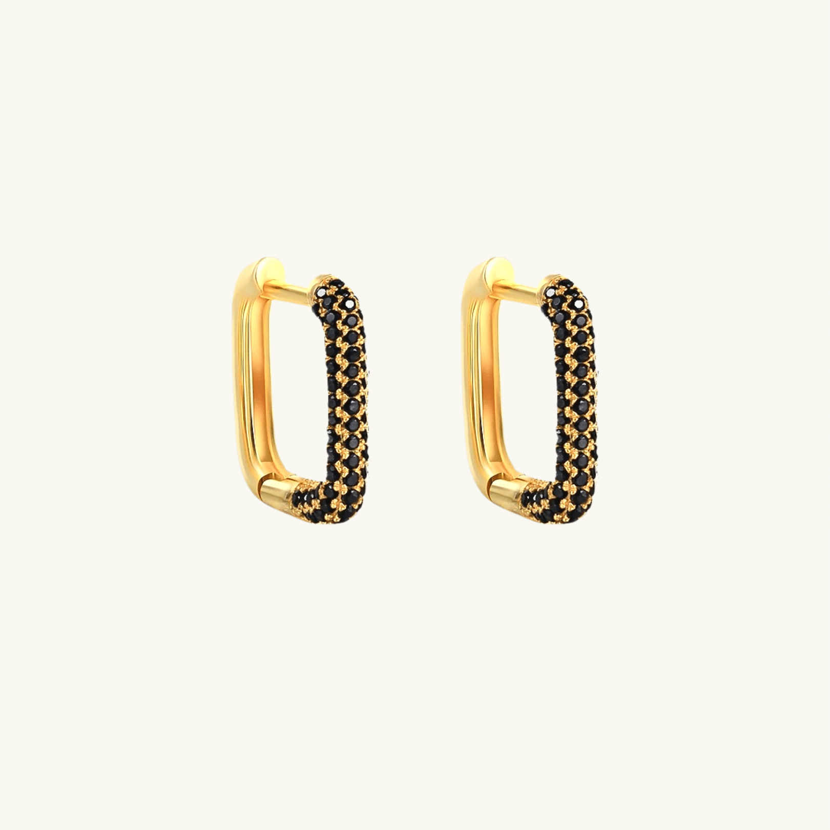 Chunky sales black earrings