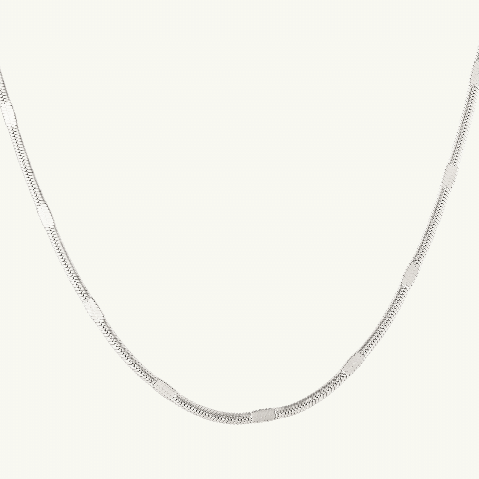 Classy Flat Snake Necklace