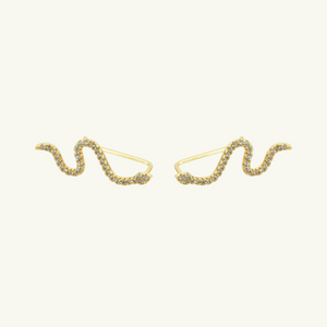 Shiny Snake Climber Earring