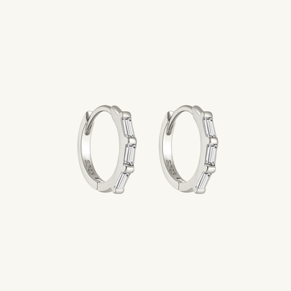 SMALL SHINY SQUARE HOOP EARRING