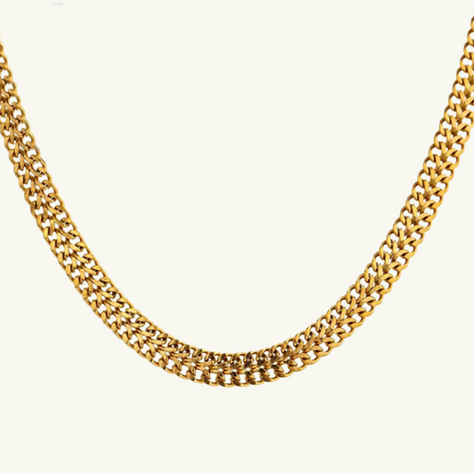 DOUBLE LAYER CHAIN NECKLACE