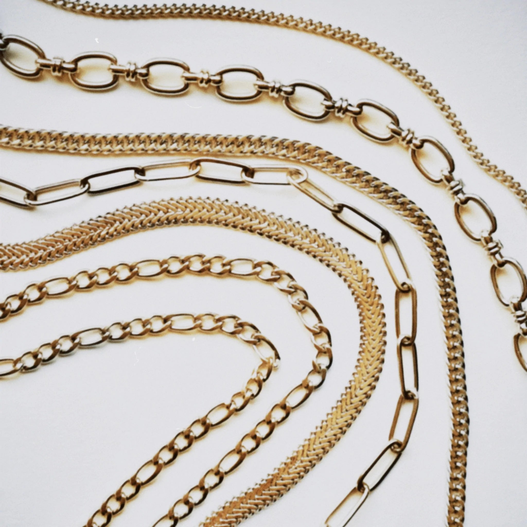 Thin chain link necklace deals